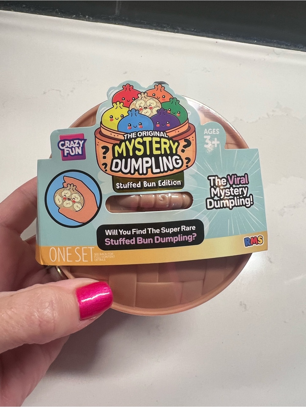 Crazy Fun Mystery Dumpling Stuffed Bun Toy - Brown